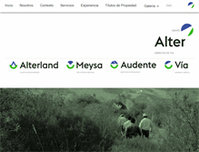 Tablet Screenshot of grupoalter.com.mx